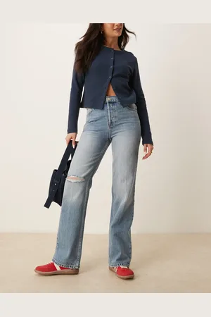 Free People Holly bootcut distressed knee jeans in cambridge