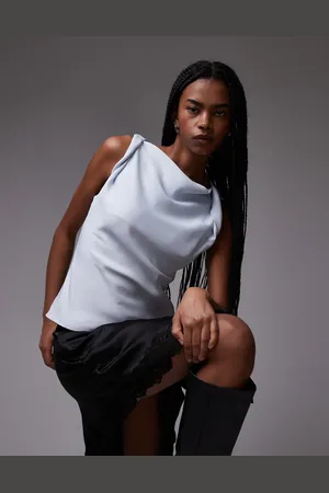 Topshop Twist strap sleeveless top in icey