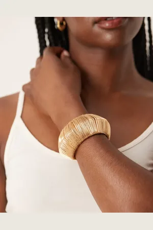 ASOS Wire wrapped cuff bracelet in tone