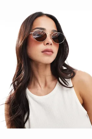 VERO MODA Metal frame oval sunglasses in