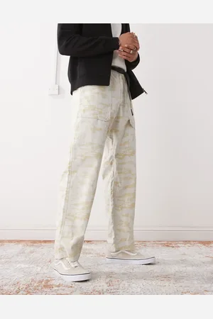 Gramicci Canvas camo trousers in beige