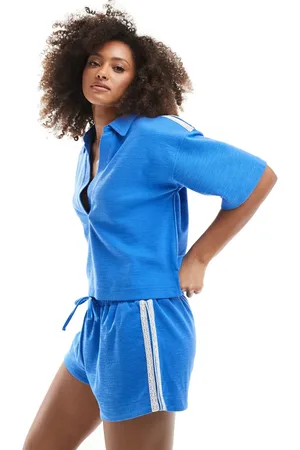 Cotton On Cotton On ribbed beach shorts in tranquil