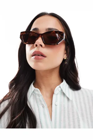 VERO MODA Angular cat eye sunglasses in tortoiseshell