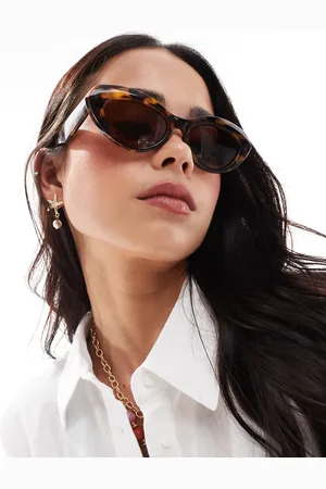 VERO MODA Soft cat eye sunglasses in tortoiseshell