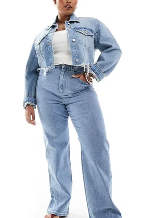 Dr Denim Moxy straight leg jeans in cape light plain wash