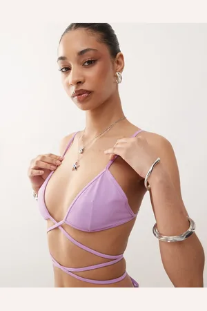Weekday Wrap around triangle bikini top in