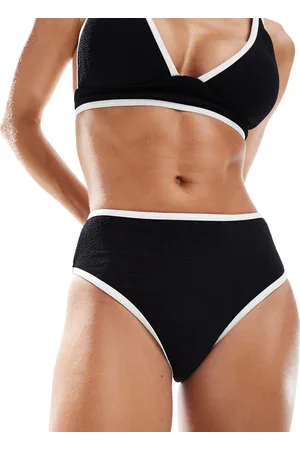 VERO MODA Textured bikini bottoms with tipping in