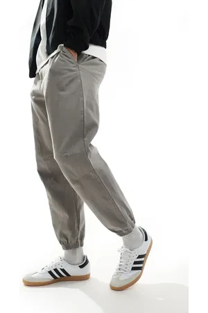 Pull&Bear Cuffed baggy trousers in