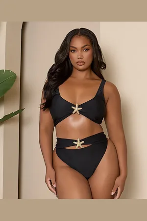 Moda Minx Curve X Bernadette Afia bikini bottom with starfish detail in