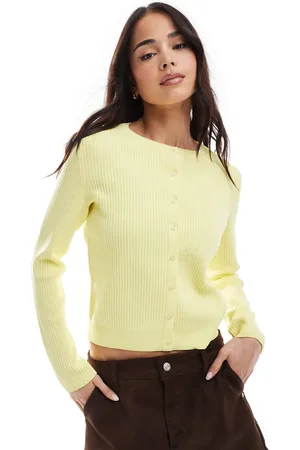 ASOS Knitted cardigan in buttermilk