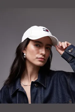 Tommy Hilfiger Heritage flag cap in ecru denim