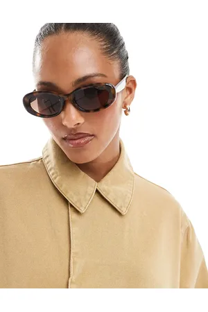 ASOS Oval sunglasses in tort