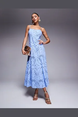 Forever New Broderie midaxi dress in