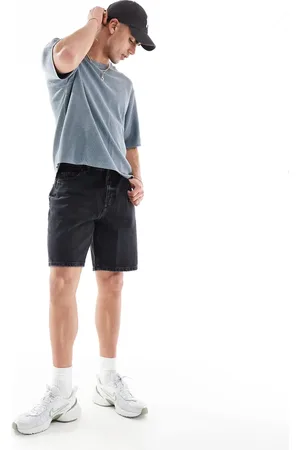 Pull&Bear Standard fit denim short in