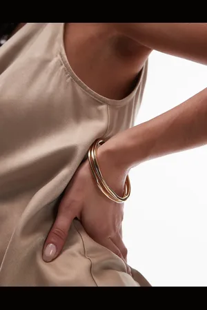 Topshop Barbara 3 pack bracelet in tone