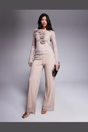DASKA Mesh trousers co-ord in soft