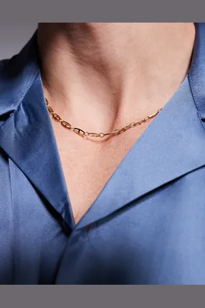 ASOS Waterproof stainless steel marina chain necklace in tone