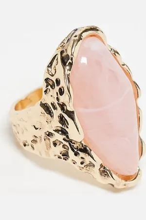 Reclaimed Ring with faux rose quartz