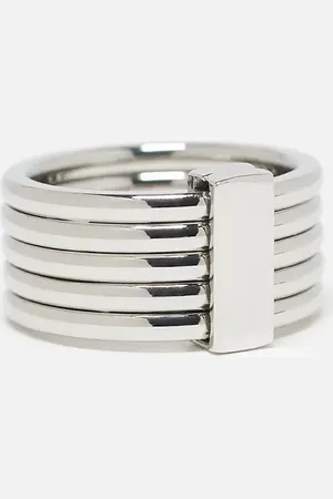 ASOS Waterproof stainless steel movement ring in tone