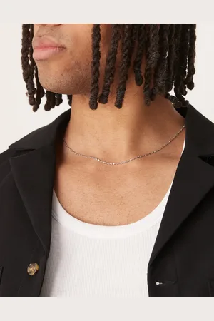 ASOS Waterproof stainless steel fine twisted chain necklace in tone