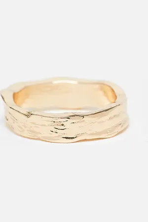 ASOS Mottled band ring in tone