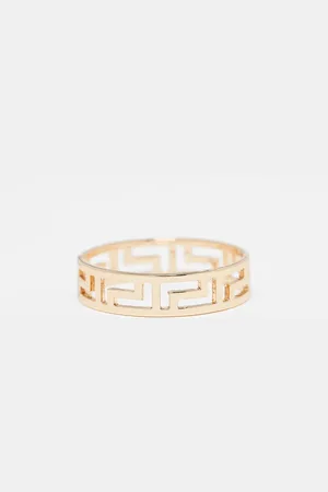 ASOS Cut out greek wave band ring in tone