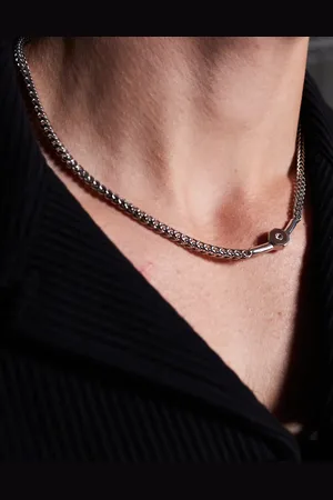 ASOS Waterproof stainless steel link chain necklace in tone