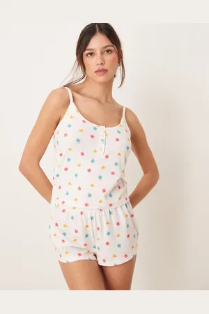 Loungeable Super soft cami and knicker set in floral print