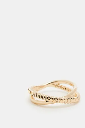 ASOS Multi row interlocking ring in tone