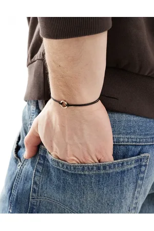 ASOS Cord puller bracelet with metal loop in