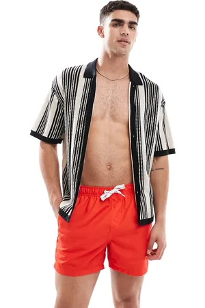 Only & Sons Swim shorts in red