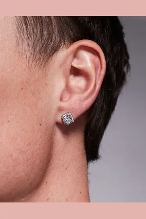 ASOS Crystal stud earring in tone