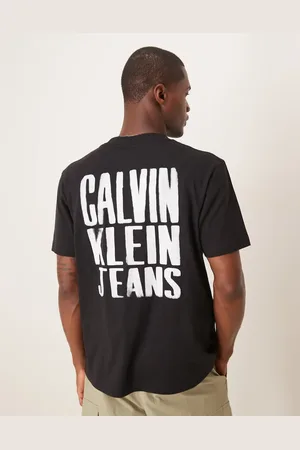 Calvin Klein Paint back print logo t-shirt in
