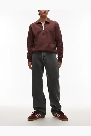 Topman Rigid baggy jean in dirty wash