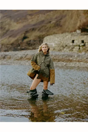 Barbour With Lucy Williams hayley showerproof jacket in khaki