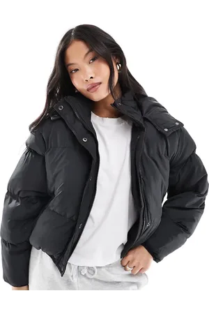 Brave Soul Petite hooded puffer jacket in