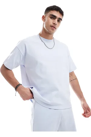 New Look Heavyweight boxy t-shirt co-ord in light