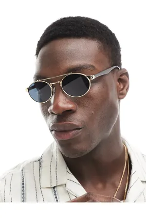 ASOS Round metal sunglasses in with smoke lens