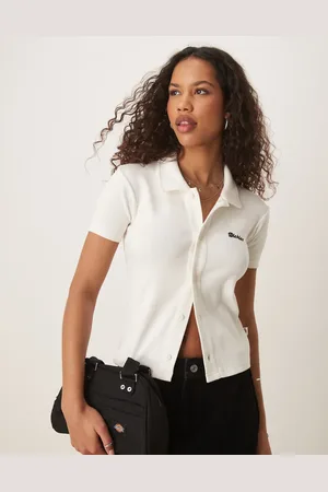 Dickies Tallasse buttoned baby tee in off