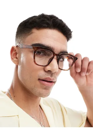 ASOS Round glasses with tortoiseshell frame and clear lens