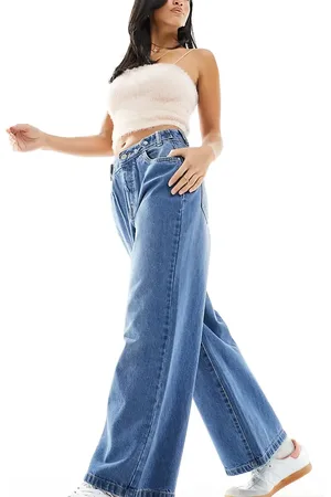 Noisy May Wide leg jeans in medium
