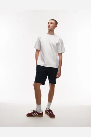 MANGO Linen mix chino shorts in