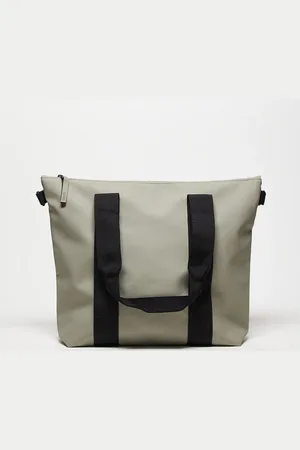 Rains Tote bag mini with tonal logo in light khaki