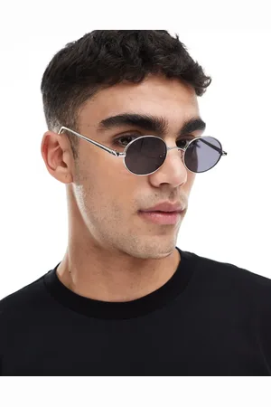 ASOS Round metal sunglasses in with smoke lens