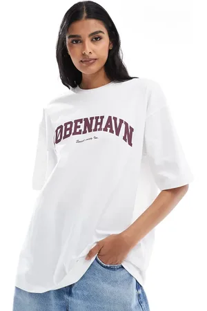 JJXX Oversized t-shirt with kobenhavn print in