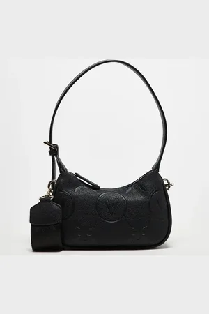 VALENTINO Valentino samba embossed logo shoulder bag with crossbody strap in