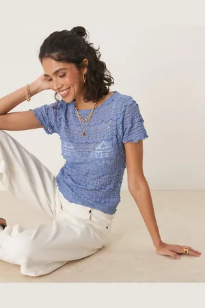 Free People Angelina lace baby t-shirt in