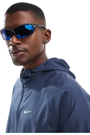 Nike Skylon Ace running sunglasses in matte and grey blue mirror