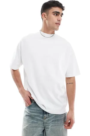 ASOS Heavyweight oversized high neck t-shirt in