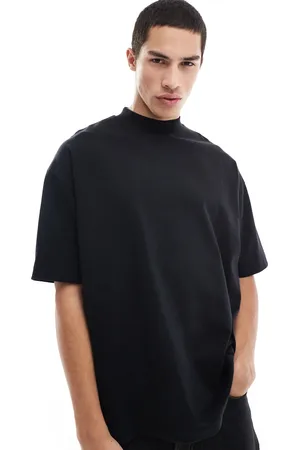 ASOS Heavyweight oversized high neck t-shirt in